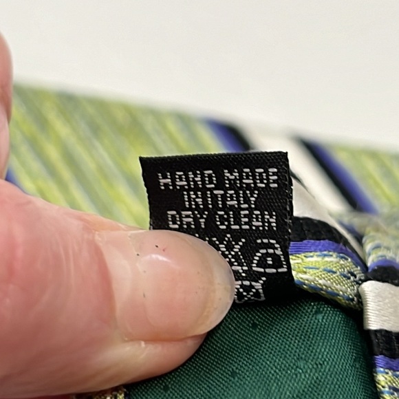 Pavone Made in Italy Men's 100% Silk Classic Tie - Picture 6 of 8